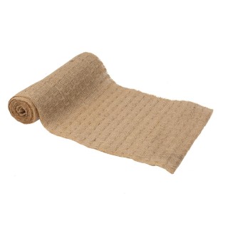 Chemin de table jute texture