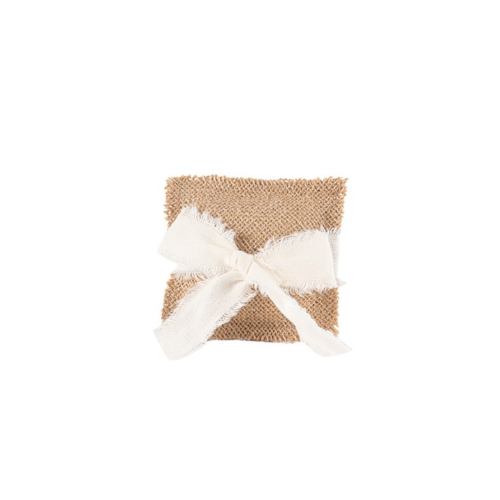 Coussin alliances jute