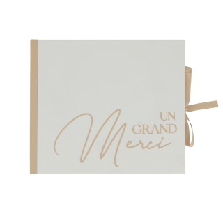 Livre d'or un grand merci ivoire