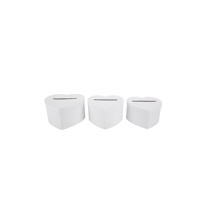 Urne coeur blanc T3