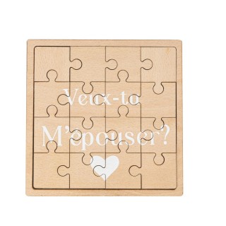 Puzzle bois veux tu m'epouser ?