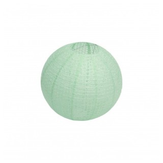 Lampion papier ajourée vert sauge