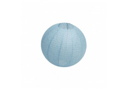 Lampion papier ajourée bleu acier