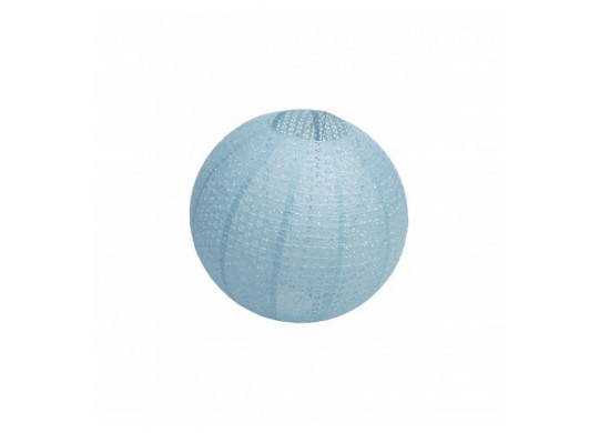 Lampion papier ajourée bleu acier Lampion papier ajourée bleu acier