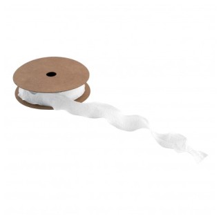 Ruban plissé blanc 2,5cmsx10m