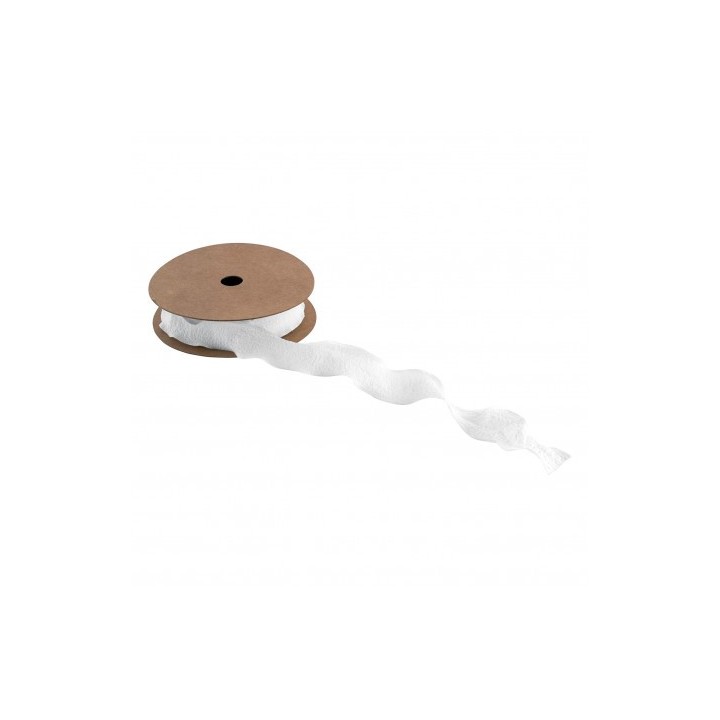 Ruban plissé blanc 2,5cmsx10m