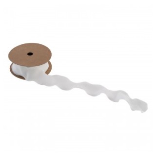 Ruban plissé blanc 4cmsx10m