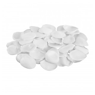 Sachet 50 pétales satin blanc