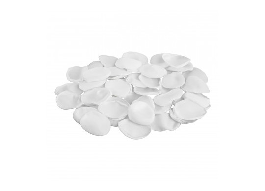 Sachet 50 pétales satin blanc