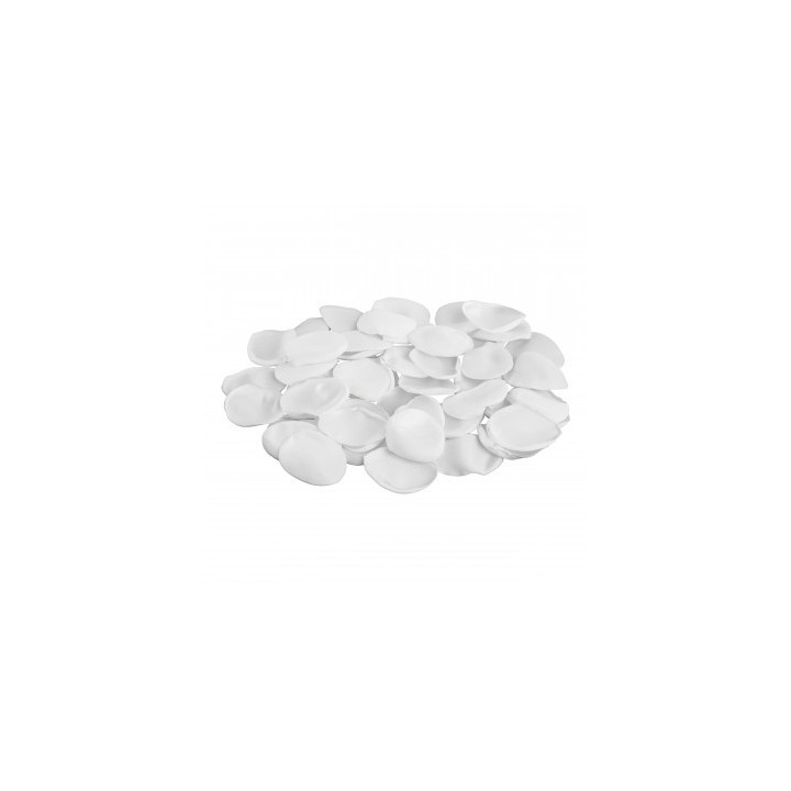 Sachet 50 pétales satin blanc