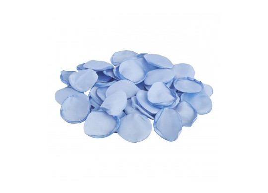 Sachet 50 pétales satin bleu ciel