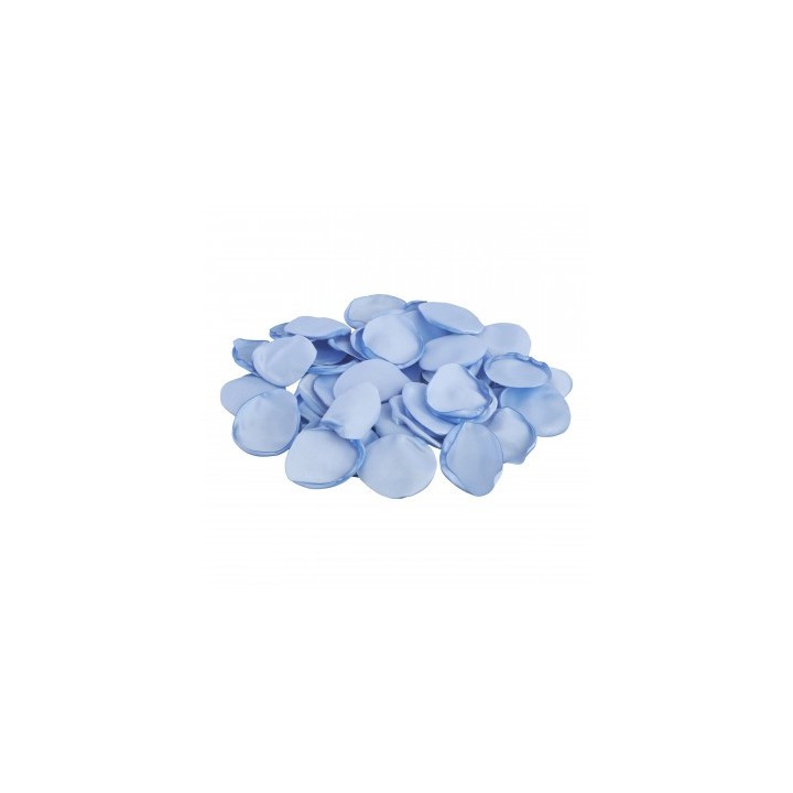 Sachet 50 pétales satin bleu ciel