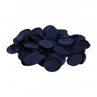 Sachet 50 pétales satin bleu roi