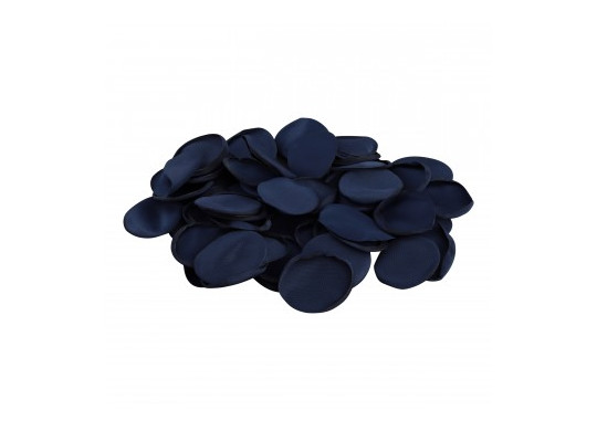 Sachet 50 pétales satin bleu roi