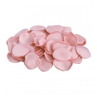 Sachet 50 pétales satin rose poudré