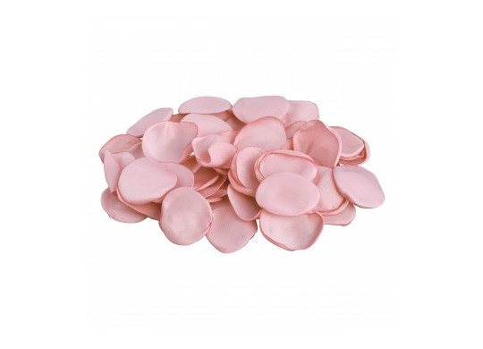 Sachet 50 pétales satin rose poudré