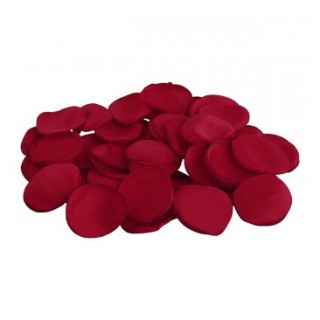 Sachet 50 pétales satin rouge