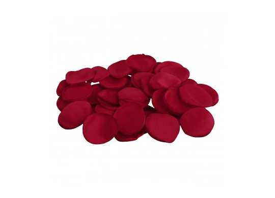 Sachet 50 pétales satin rouge