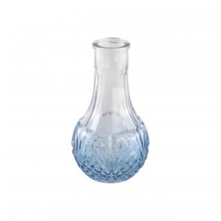 Vase verre mini Albertine bleu degradé