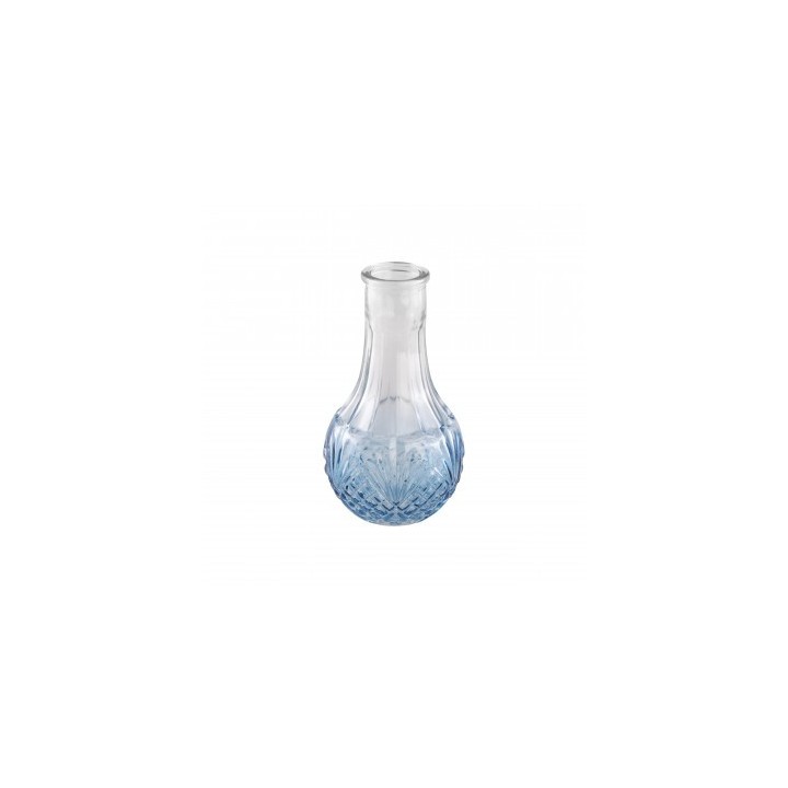 Vase verre mini Albertine bleu degradé