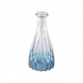 Vase verre Alexandrine bleu degradé