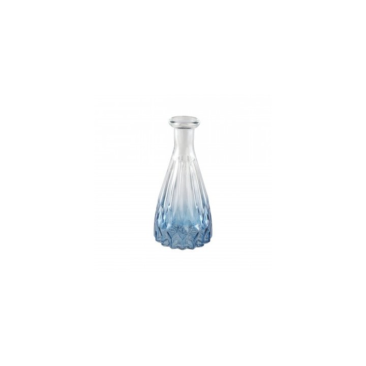 Vase verre Alexandrine bleu degradé