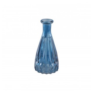 Vase verre mini Alexandrine bleu denim