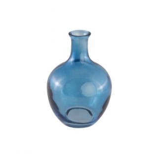 Vase verre mini Jeannette bleu denim