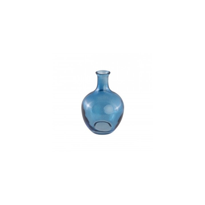 Vase verre mini Jeannette bleu denim