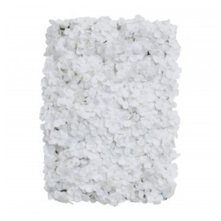 Panneau floral hortensia blanc
