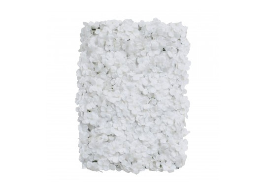 Panneau floral hortensia blanc