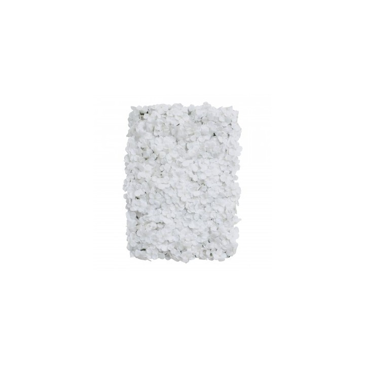 Panneau floral hortensia blanc