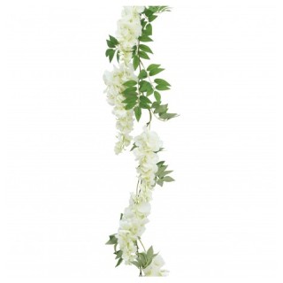 Guirlande glycine blanche