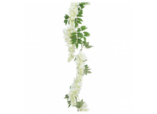 Guirlande glycine blanche