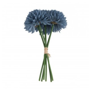 Bouquet dahlias bleu denim 6 tiges