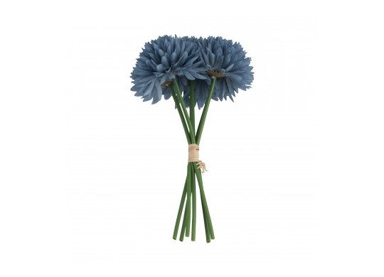 Bouquet dahlias bleu denim 6 tiges