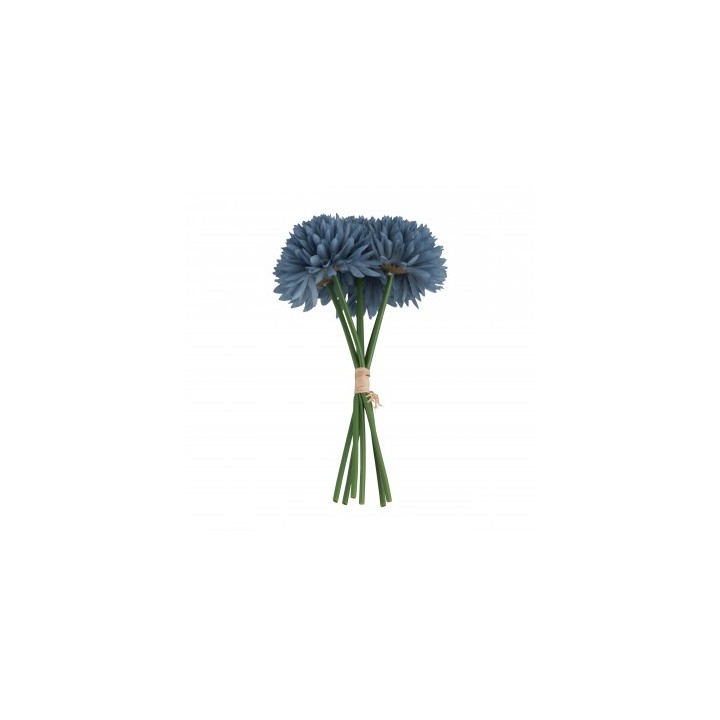 Bouquet dahlias bleu denim 6 tiges