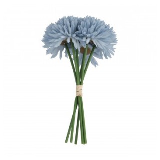 Bouquet dahlias bleu ciel 6 tiges