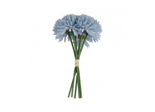 Bouquet dahlias bleu ciel 6 tiges