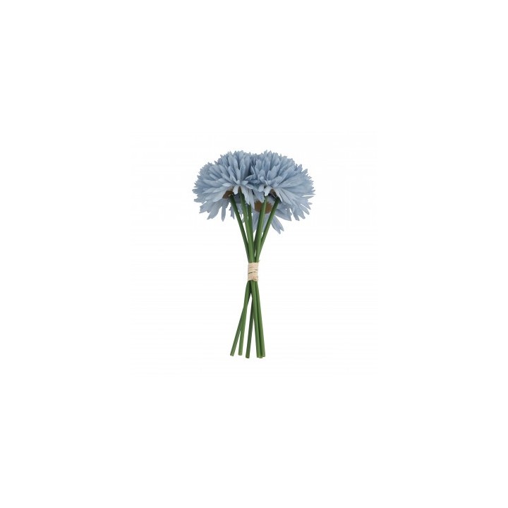 Bouquet dahlias bleu ciel 6 tiges