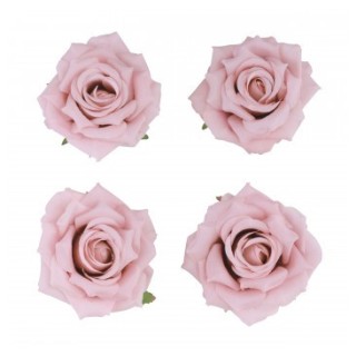 Tete rose rose pastel 10cms