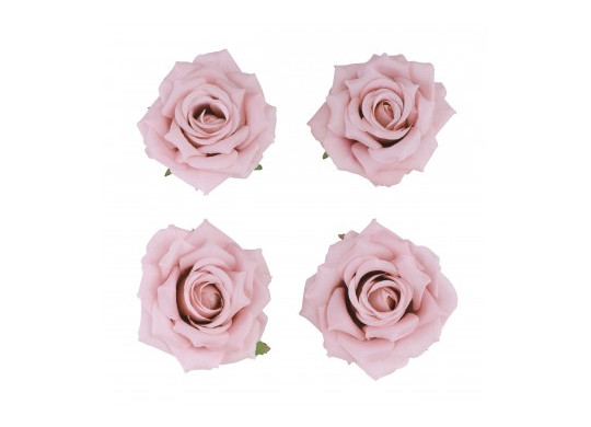 Tete rose rose pastel 10cms