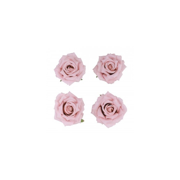 Tete rose rose pastel 10cms