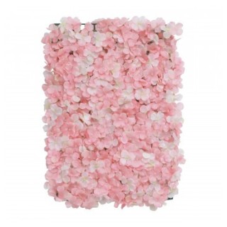 Panneau floral hortensia rose