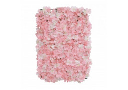 Panneau floral hortensia rose