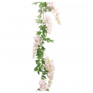 Guirlande glycine rose
