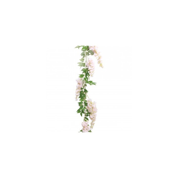 Guirlande glycine rose