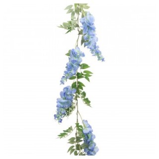 Guirlande glycine bleue
