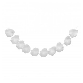 Guirlande 10 petales rose blanche PM
