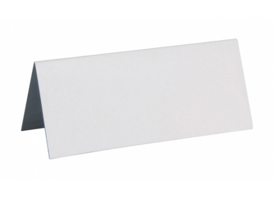 Marque-place blanc carton rectangle x10 Marque-place blanc carton rectangle x10